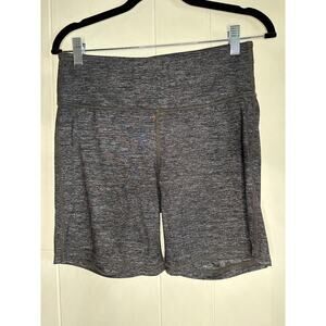 Athleta biker shorts marled gray medium